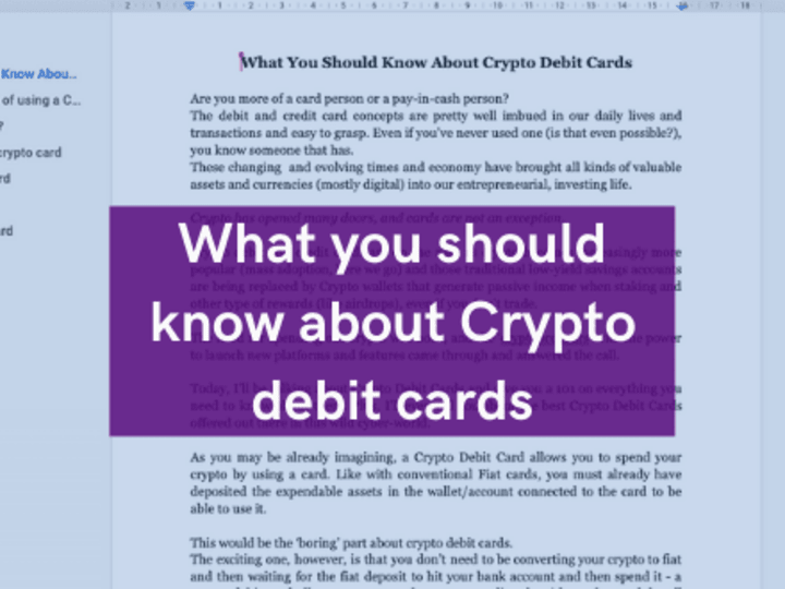 Cover image for 💳 Crypto debit cards