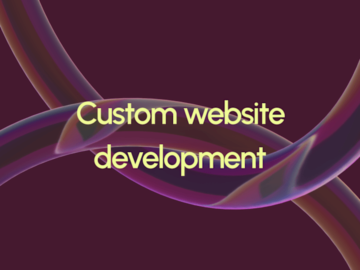 Cover image for Custom website development