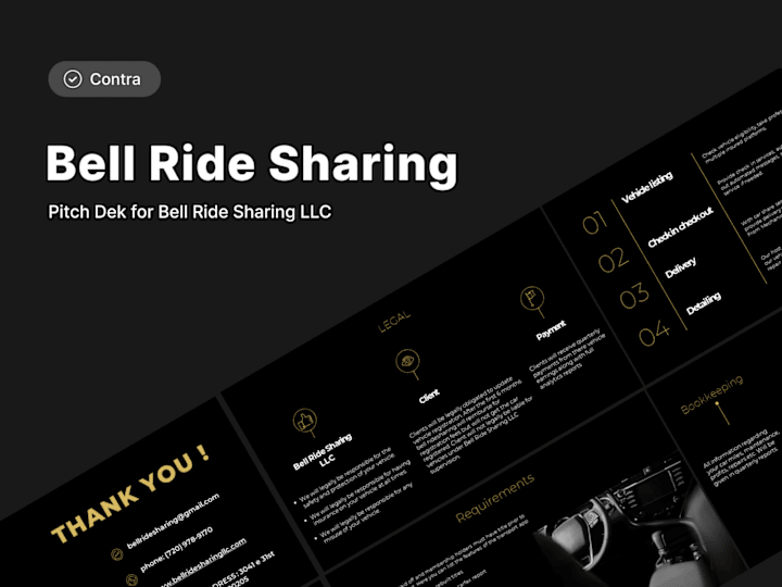 Cover image for Pitch deck for Bell Ride Sharing