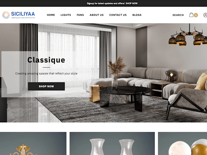 Cover image for Siciliyaa Lights Home Page