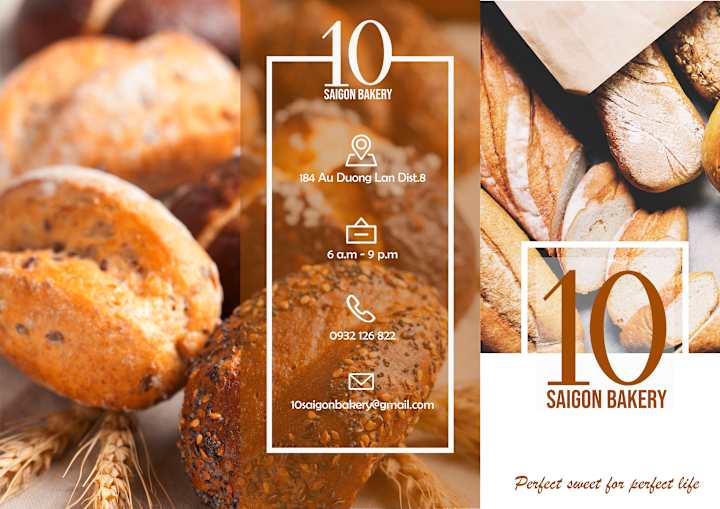 Cover image for 10 Saigon Bakery / Commercial + leaflet project