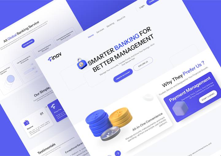 Cover image for Mobile banking website design