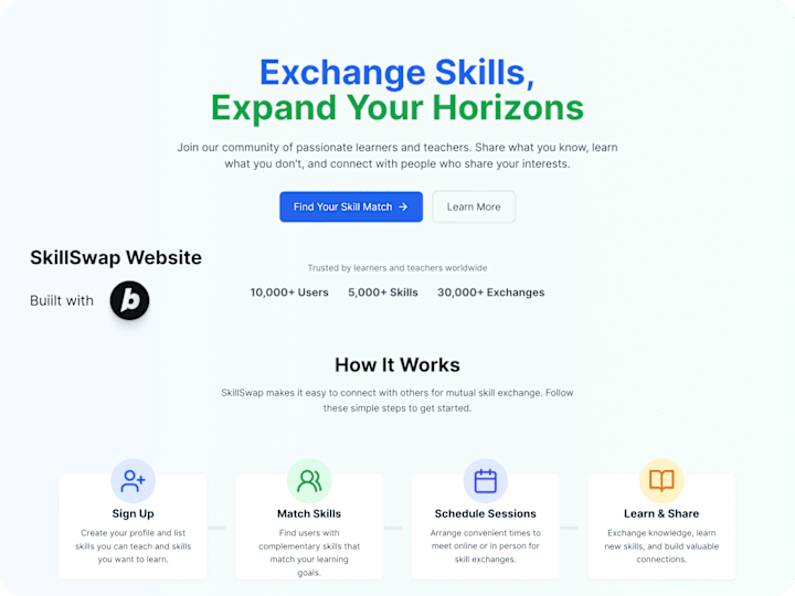 Cover image for SkillSwap Platform Development