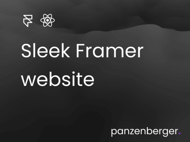 Cover image for  Framer website - sleek, fast and convenient