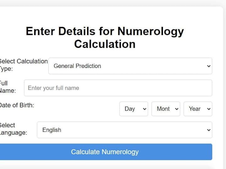 Cover image for Numerology Website