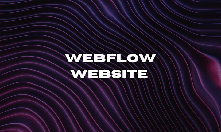 Cover image for Custom Webflow Website /w Figma Design –Responsive and Optimized