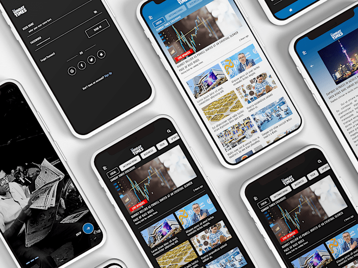 Cover image for NewsBurst: Dive into the Latest - Newspaper Mobile App Design