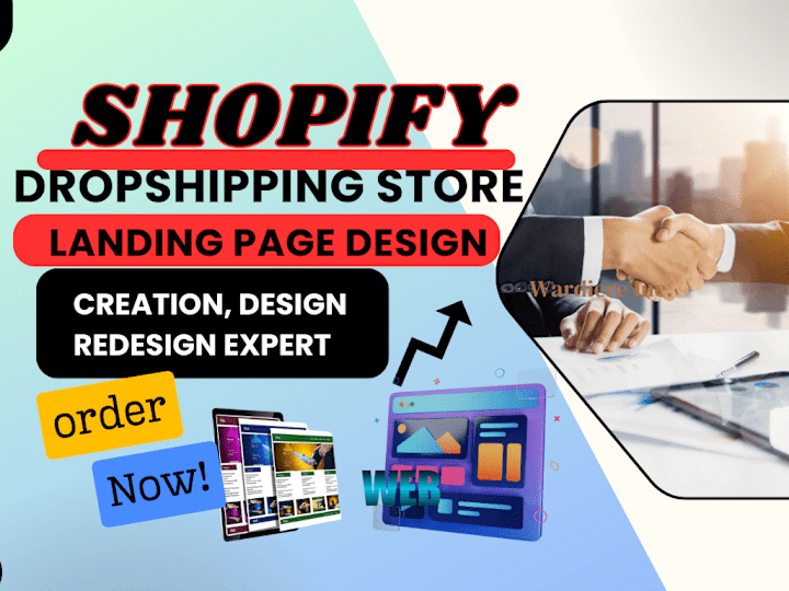 Cover image for shopify dropshipping landing page design 