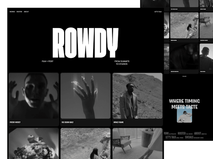 Cover image for Film and Post-Production studio | Web Design + Dev