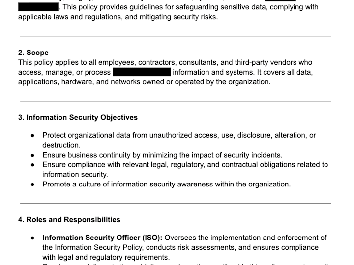 Cover image for Tailored Information Security Policy for your Organization