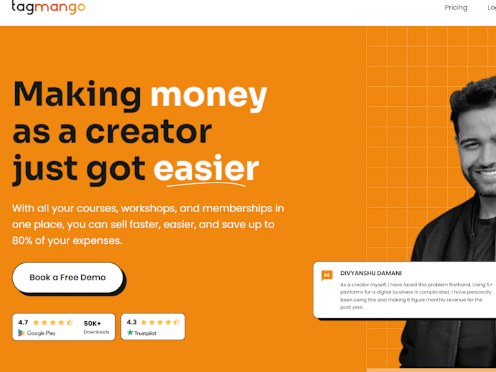 Cover image for TagMango Website Build