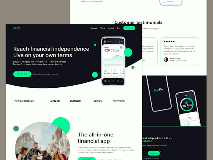 Cover image for Fintech website (Firefly)