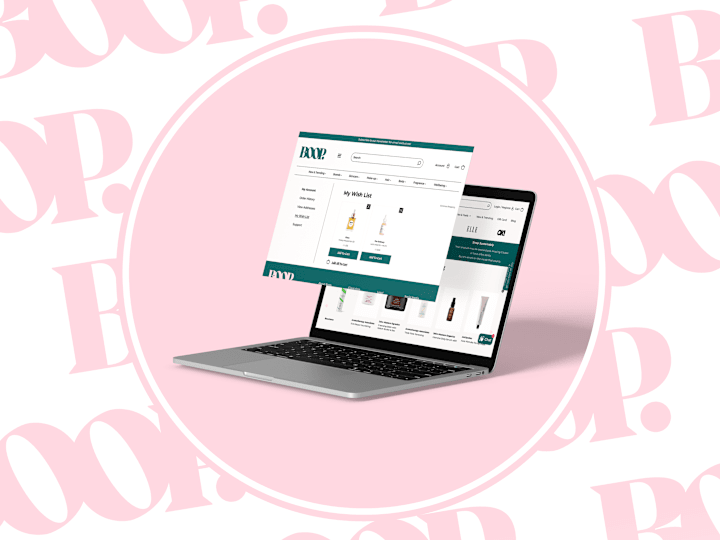 Cover image for Boop - Website design for Luxury Beauty Products Outlet