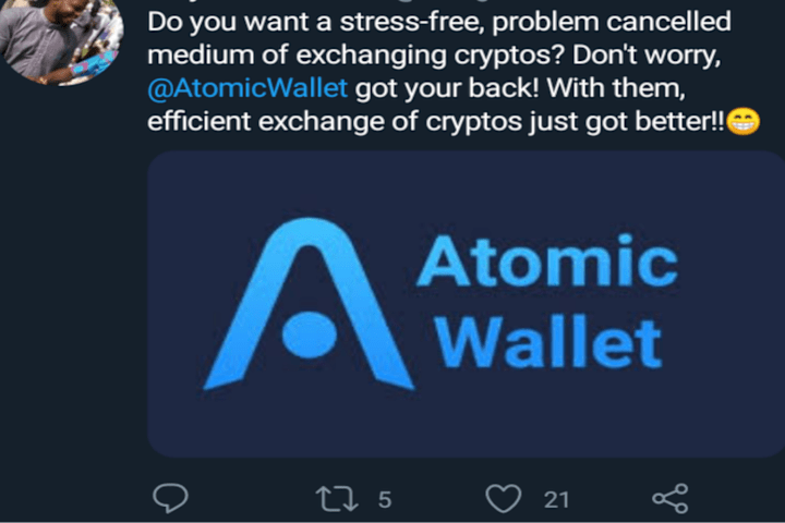 Cover image for Ambassador @atomicwallet