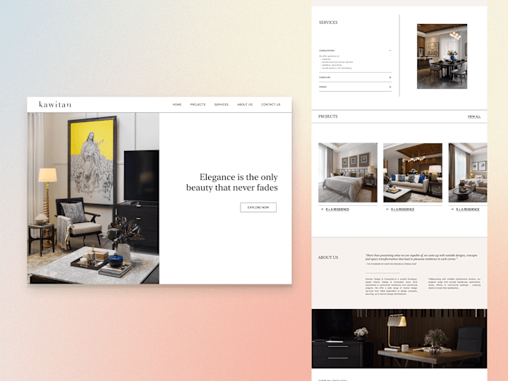 Cover image for Comprehensive Website Overhaul | Interior Design House