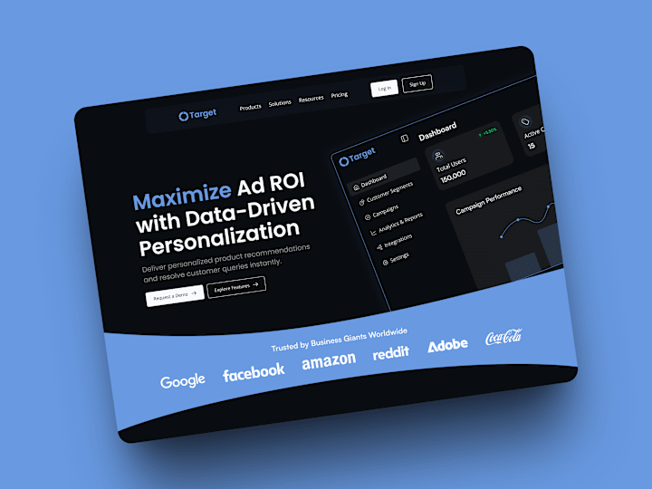 Cover image for  Framer Landing page for Ontarget