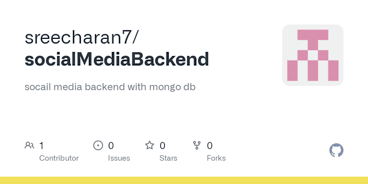 Cover image for sreecharan7/socialMediaBackend