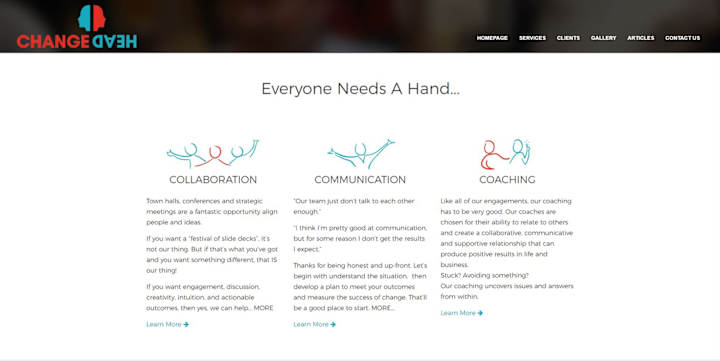 Cover image for Changehead.com - Custom Wordpress Site