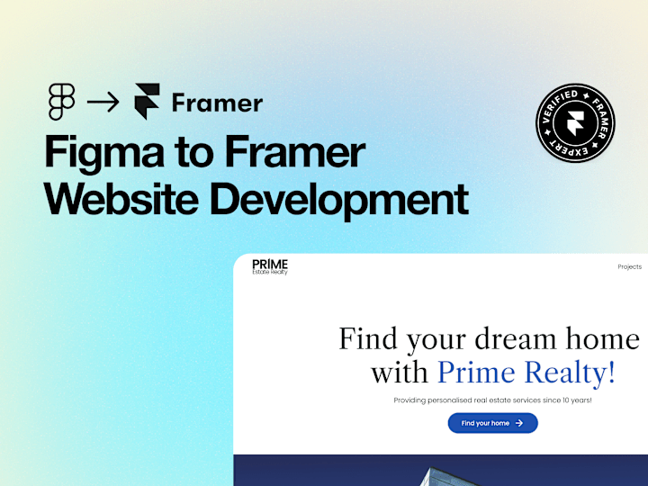 Cover image for Figma to Framer Website Development