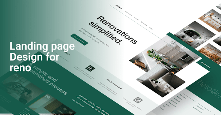 Cover image for Reno Landing page design