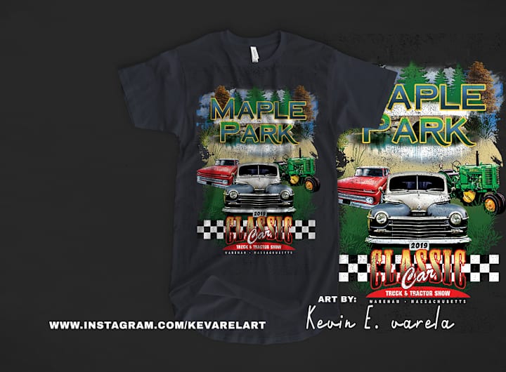 Cover image for Classic Car T-shirt Design : Behance