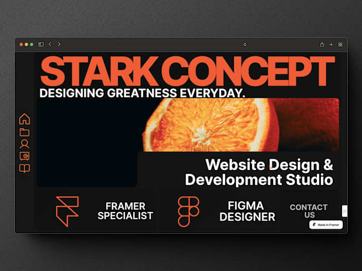 Cover image for Landing Page For Stark Concept Portfolio