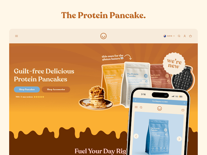 Cover image for The Protein Pancake | Website Development + CRO 🥞