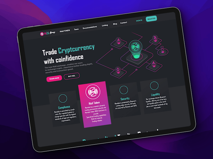 Cover image for Cryptocurrency website design