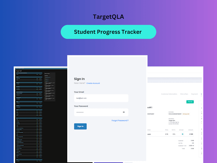 Cover image for Target QLA Advanced student learning and tracking app
