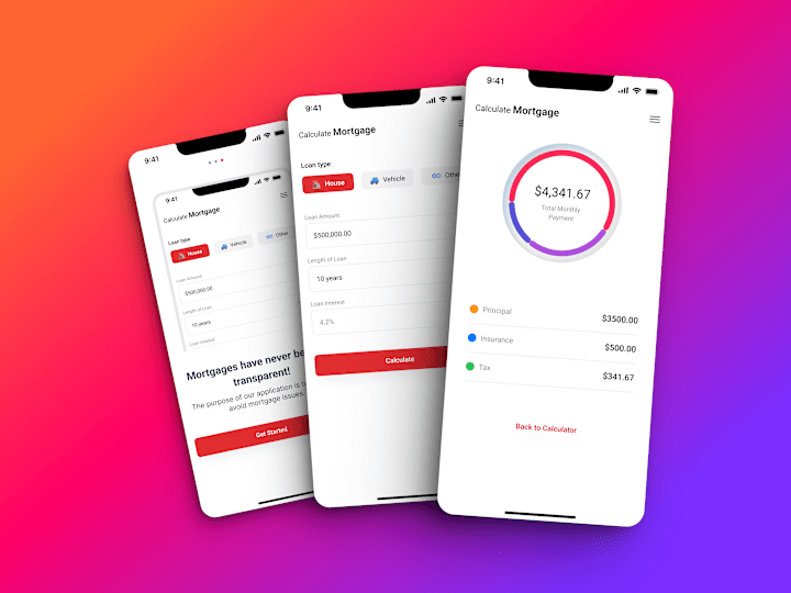 Cover image for Mortgage Calculator App