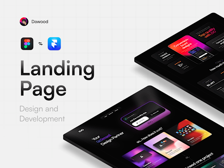 Cover image for Landing Page Design and Development