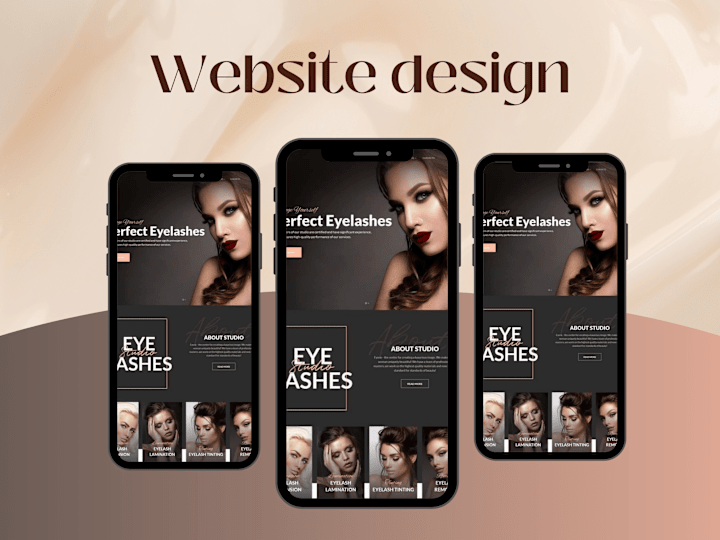 Cover image for Lash Tech website design 