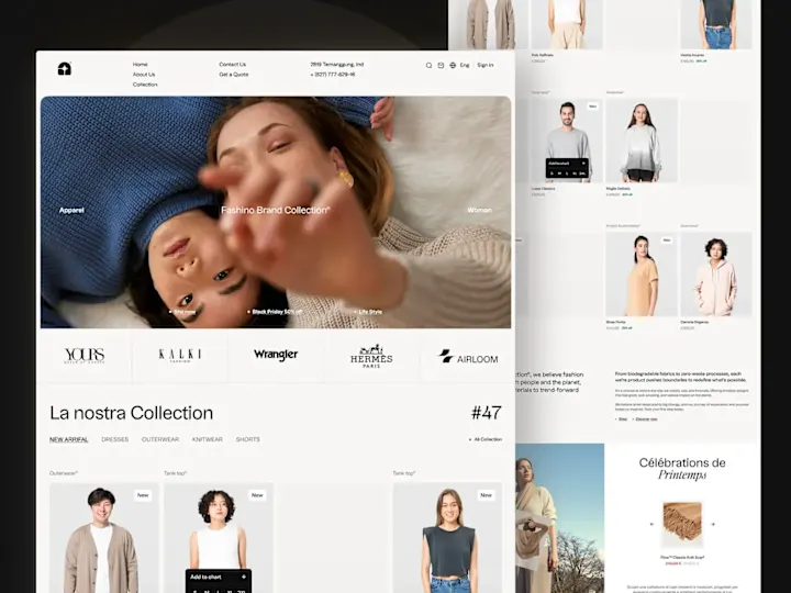 Cover image for Fashion - Landing Page Design Animation