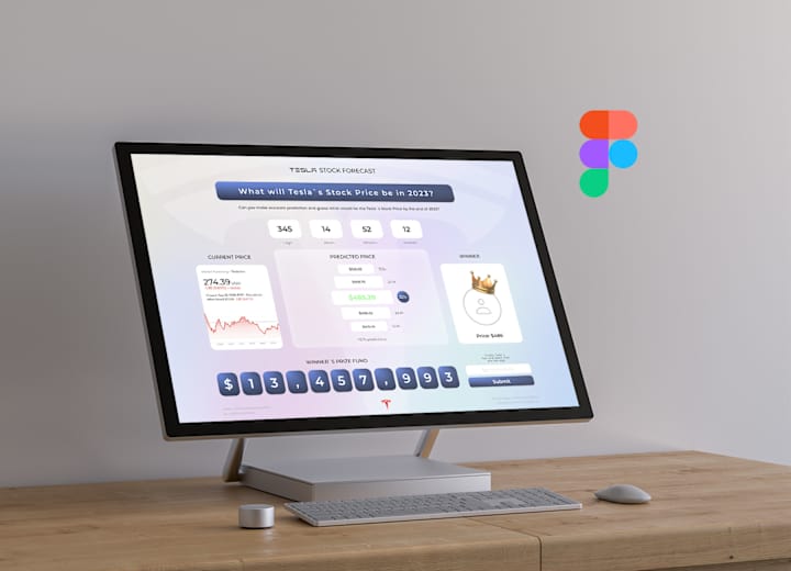 Cover image for UI and UX Design for Tesla Stock Forecast