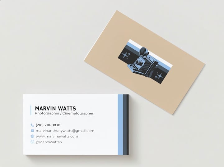 Cover image for MarvoWattso Studios | Brand Identity & Print Design