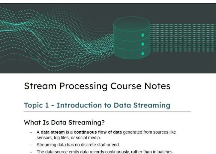 Cover image for Guide to Stream Processing