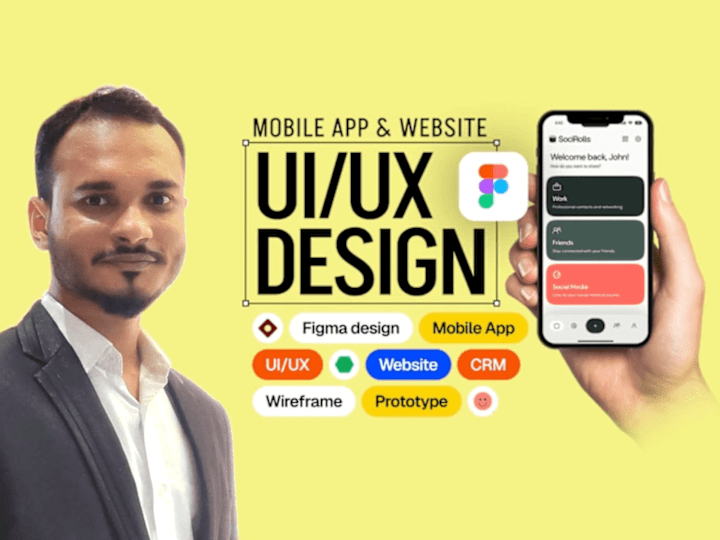 Cover image for I will do mobile app web app website UI UX design in figma