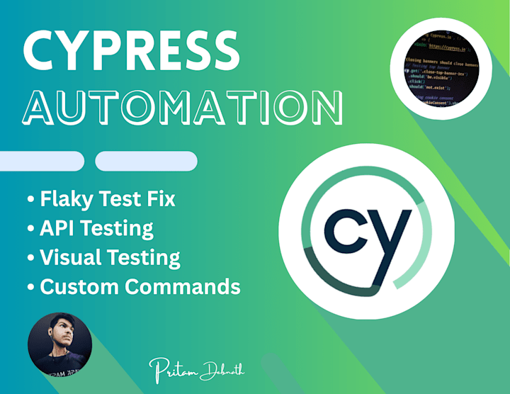 Cover image for Cypress Test Automation for Reliable UI and Quality Assurance