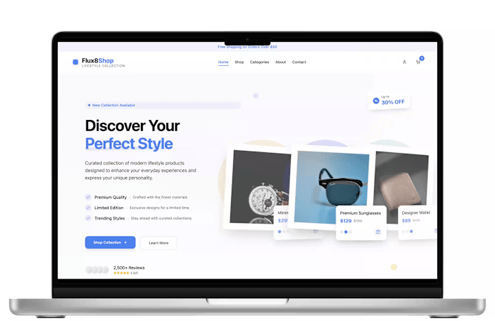 Cover image for Flux8 Shop Custom eCommerce Platform Development