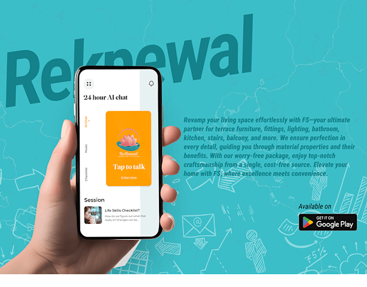 Cover image for Reknewal | OpenAI ChatGPT Based Life Coaching App