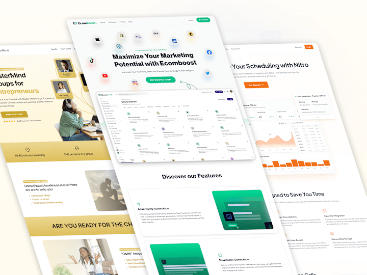 Cover image for SaaS Landing Page Design Collection - Figma Design