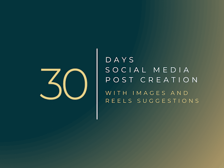 Cover image for 30 Days Social Media Post Creation