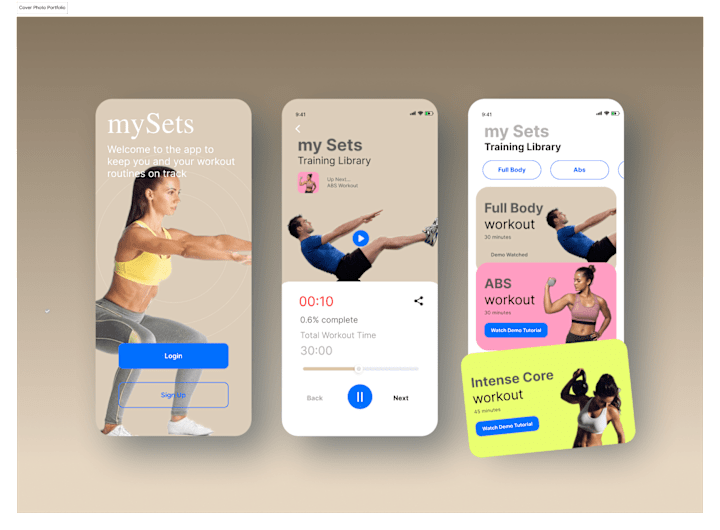 Cover image for mySets Fitness App