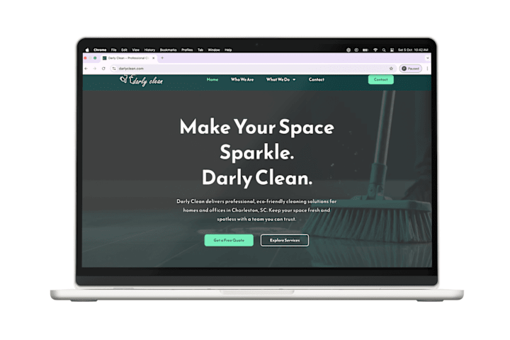 Cover image for WordPress Website for Darly Clean – Charleston, SC