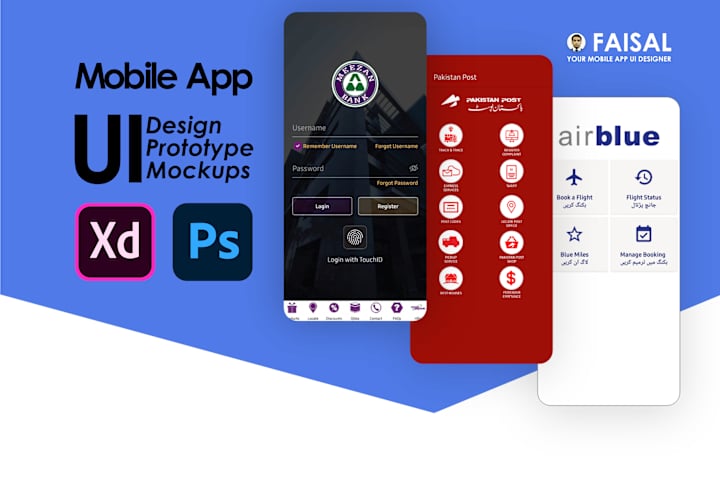 Cover image for Mobile App UI/UX Mockup design