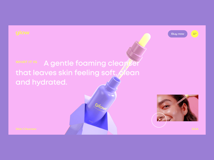 Cover image for GLOW – Skin Cleanser Website