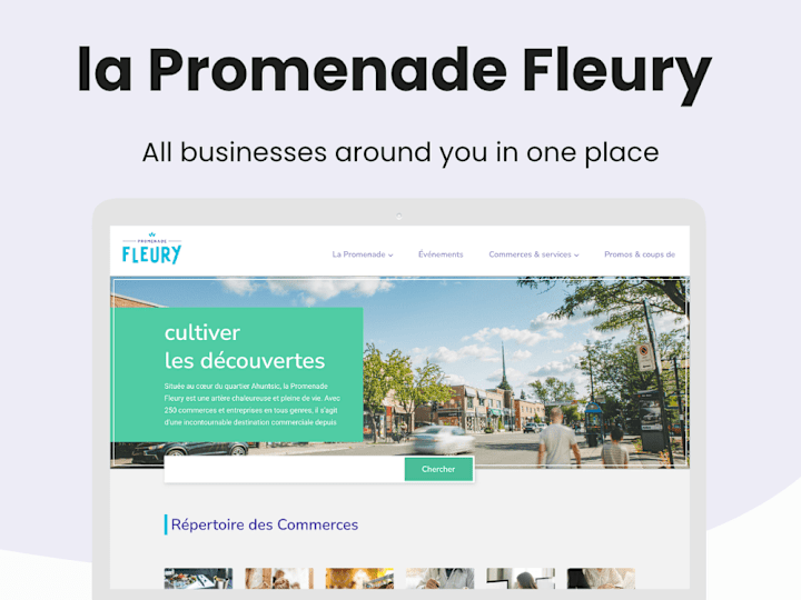 Cover image for La Promenade Fleury - Website Redesign