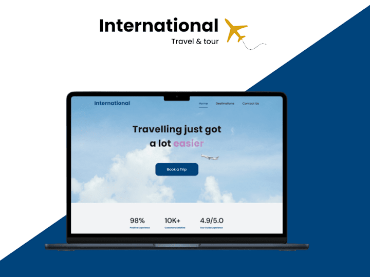 Cover image for UI/UX Design for travelling website