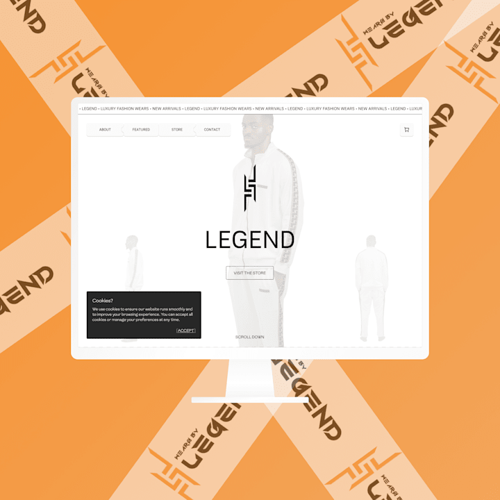 Cover image for WEARSBYLEGEND - Fashion Brand E-commerce website