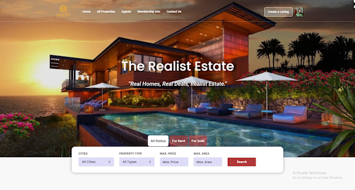 Cover image for Multi-Agent Real estate website using WordPress and Houzez theme